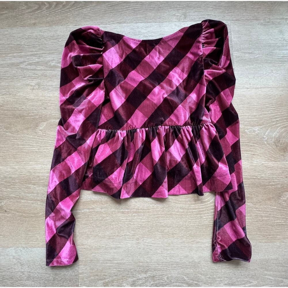 Maeve (Anthropologie) Velvet Babydoll Top - Size S - Picture 3 of 7